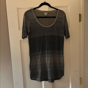 Motherhood Maternity Black and White Striped Tee